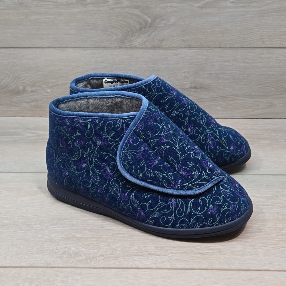 Cozyfeet Women Ankle Floral boots shoes sz 7